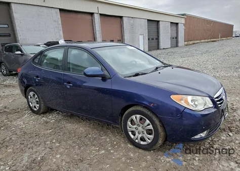 2010 Hyundai Elantra Blue from USA, damaged, VIN KMHDU4AD3AU182085